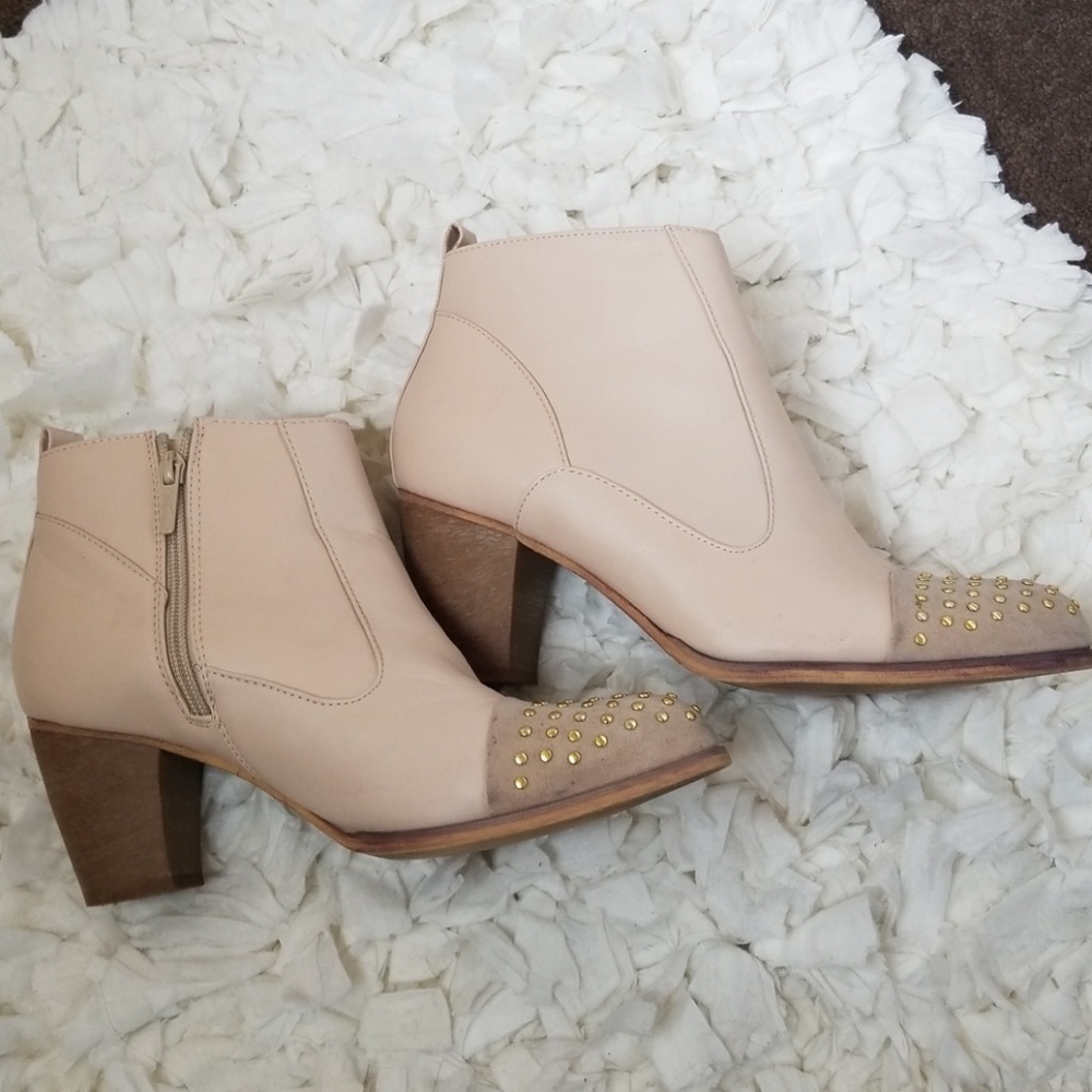 Light Pink Heeled Boots